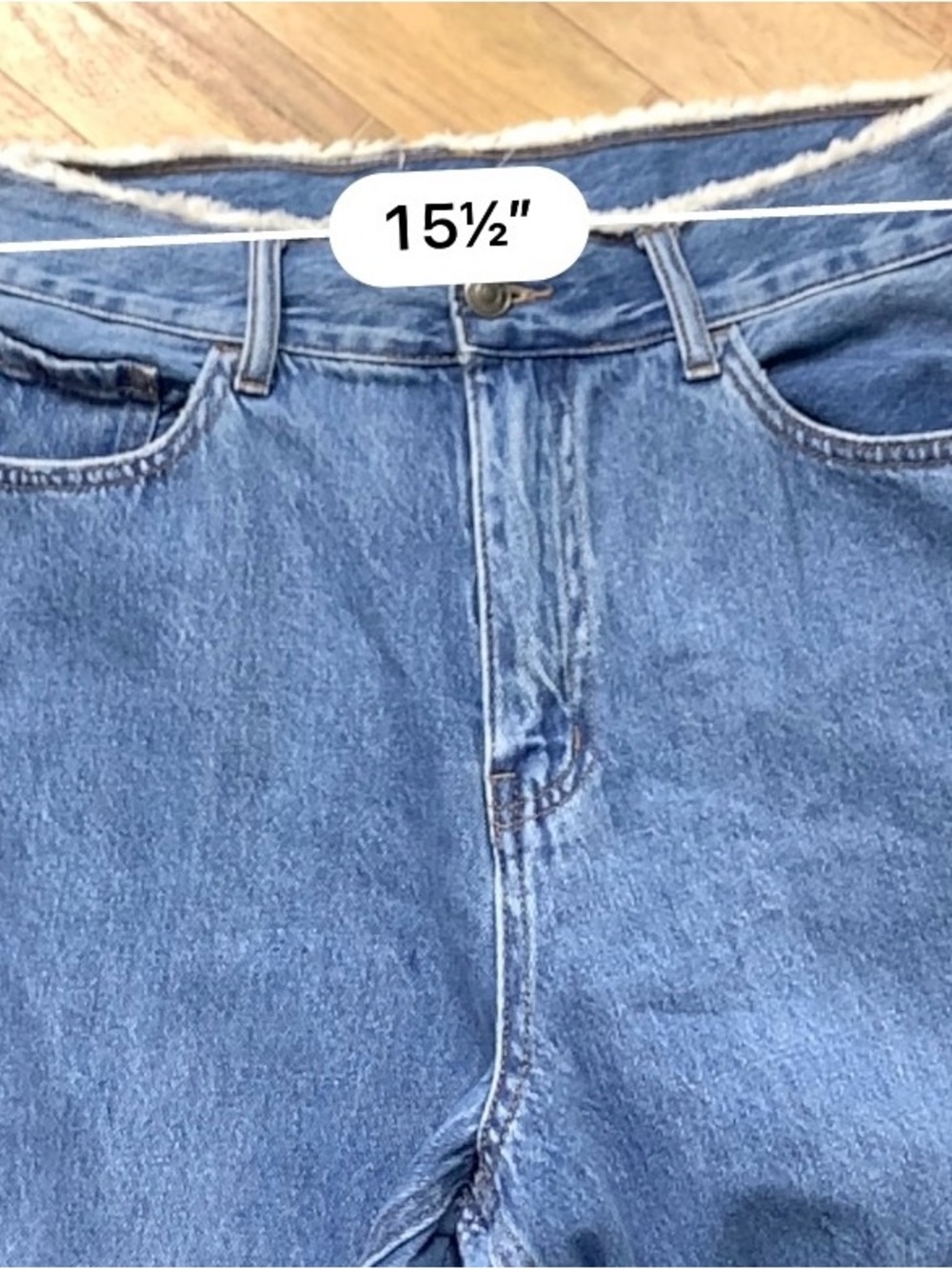 Cello Jeans Womens 11 Blue Wide Leg High Rise Raw Hem Distressed Denim - Picture 14 of 15